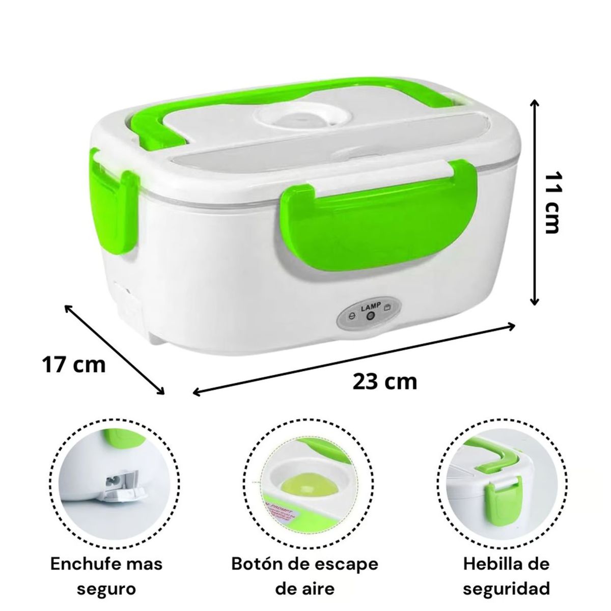 MOVI - Lonchera Eléctrica y Portátil de Alimentos 2 en 1
