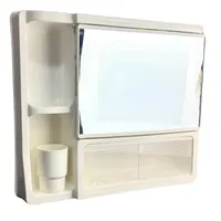 Mueble Botiquin Plastico Para Baño Con Espejo Flotante