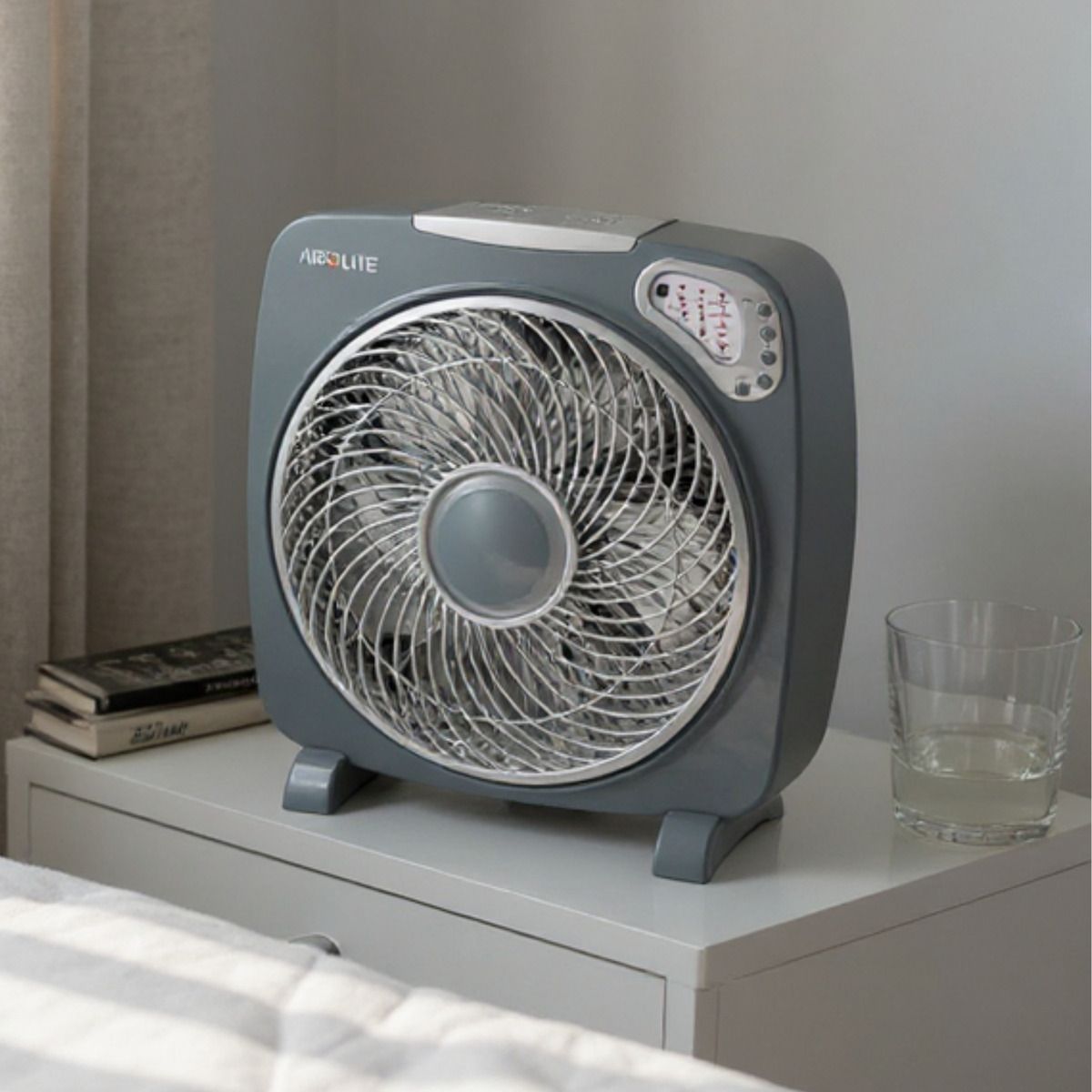 AIROLITE - Ventilador Piso Escritorio Control Remoto Y Timer Airolite V12A5R 12 Pulgadas 45W