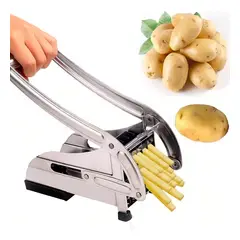 GENERICO - Cortador Picador De Papas Fritas Acero Inoxidable