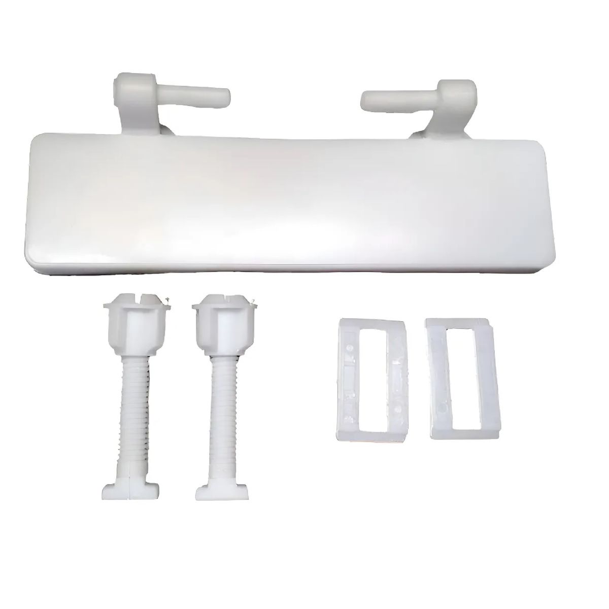 GENERICO - Kit Asiento Tapa Wc Aquakit Bisagra Larga Facil Instalacion