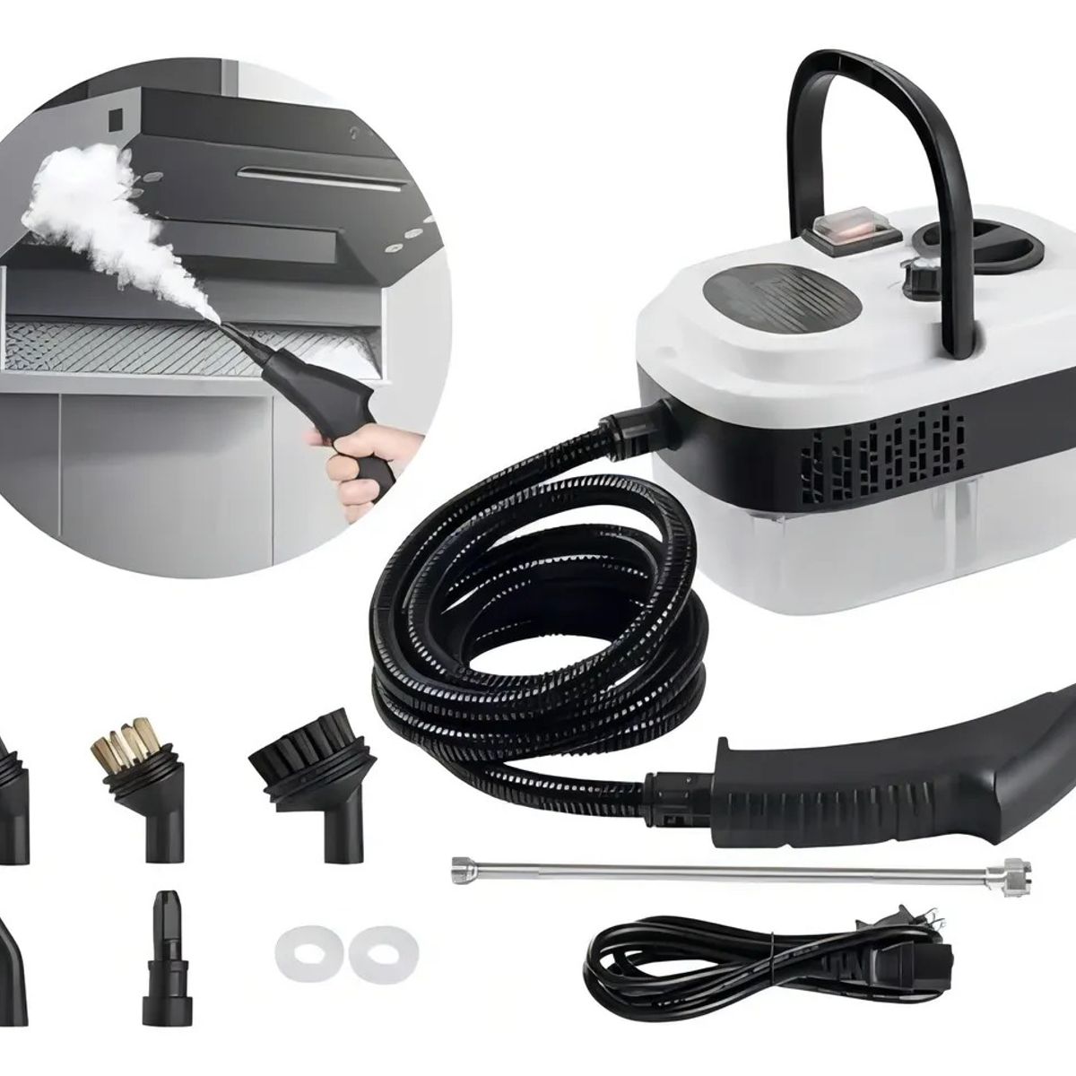 GENERICO - Limpiador De Vapor A Presión De Alta Temperatura De 2500w