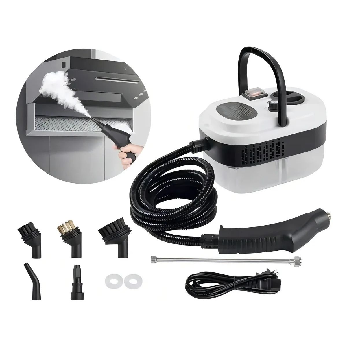 GENERICO - Limpiador De Vapor A Presión De Alta Temperatura De 2500w