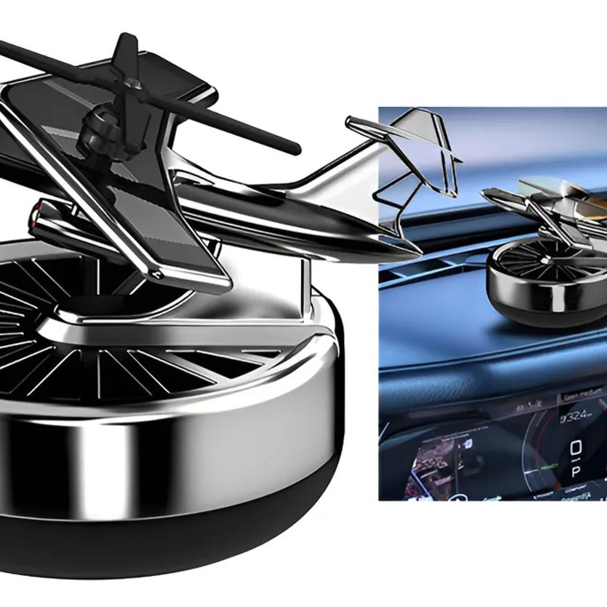 GENERICO - Ambientador solar para carro avión aromaterapia