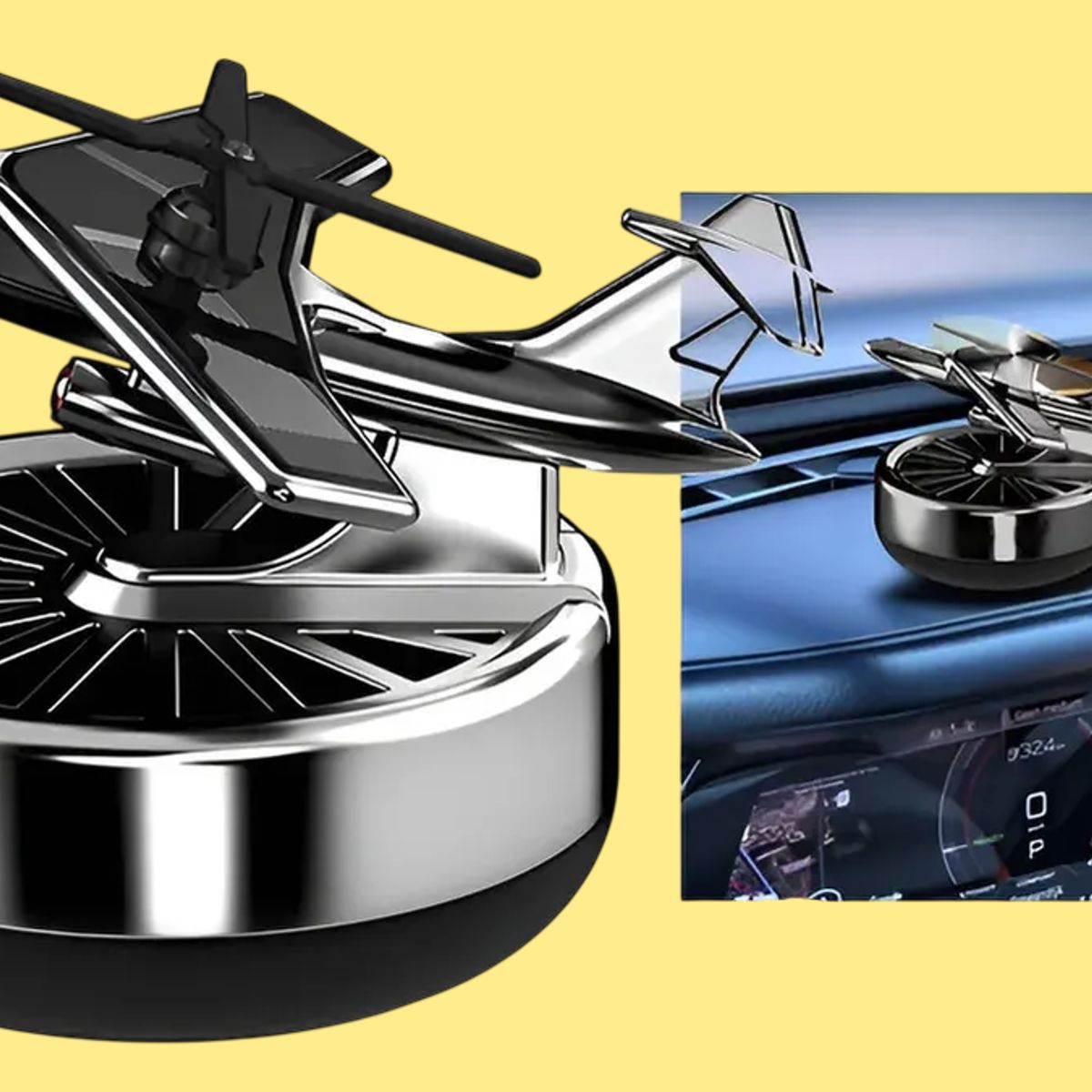 GENERICO - Ambientador solar para carro avión aromaterapia