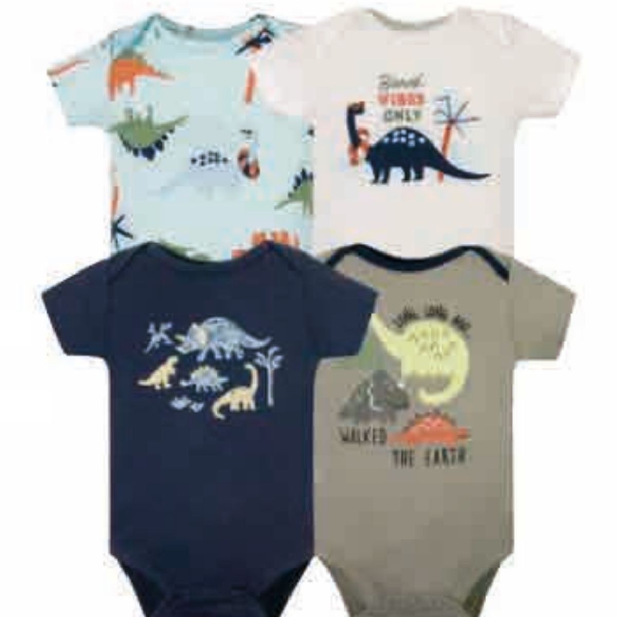 TEDMIMAK - bodys manga corta set 4 unidades osito