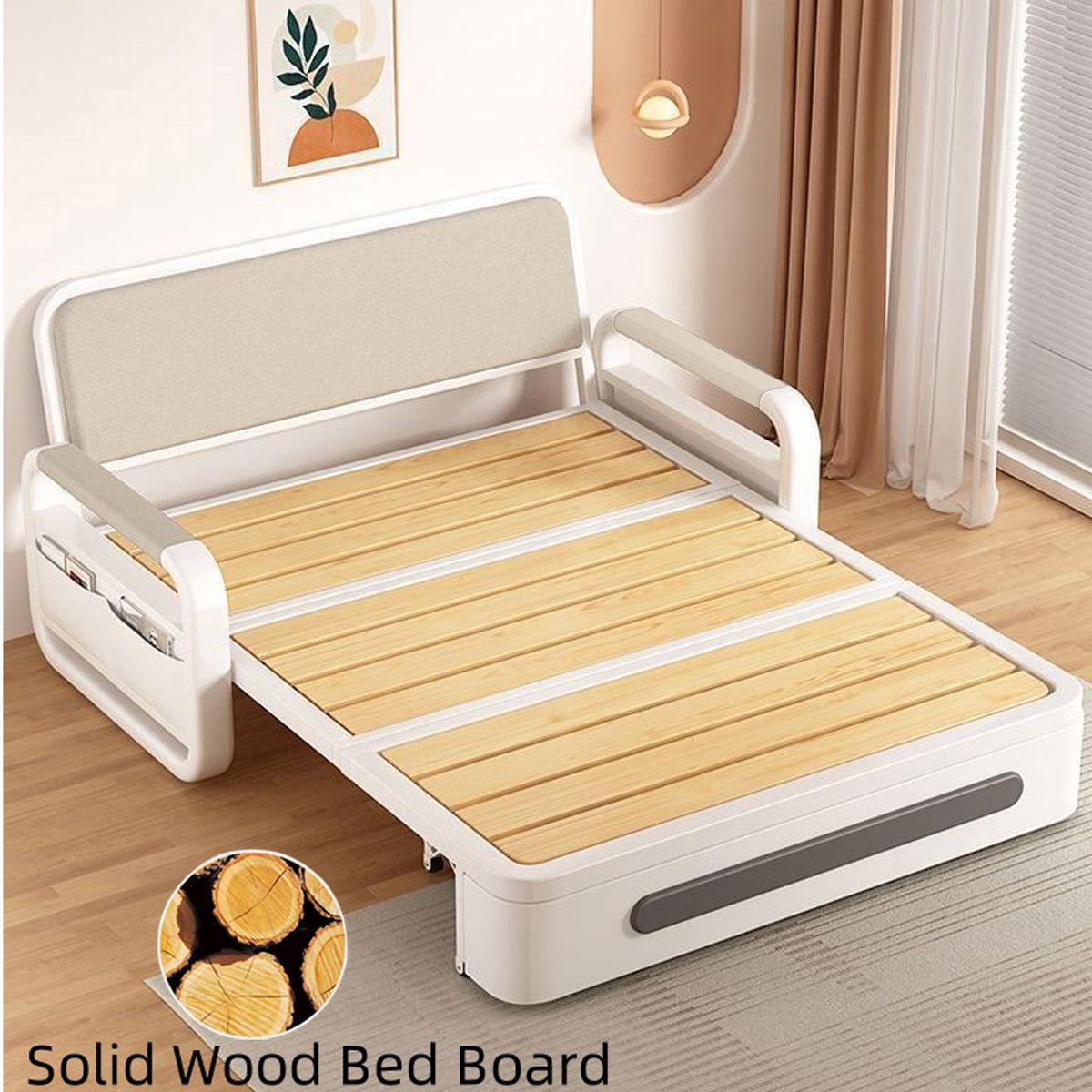 GENERICO - Futón Steel Blanco Beige