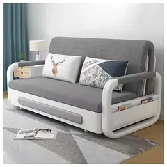 GENERICO - Futón Steel Blanco Gris