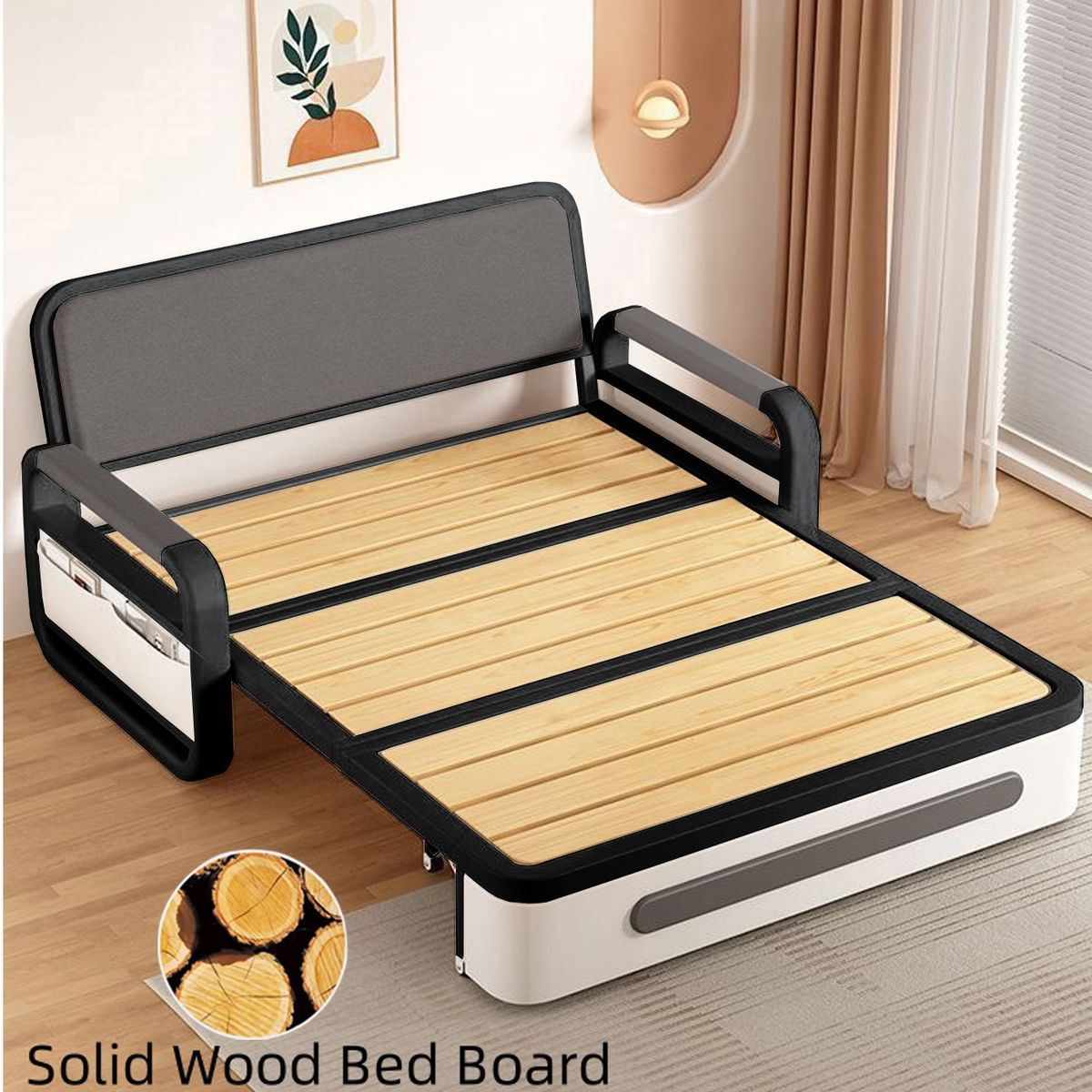 GENERICO - Futón Steel Negro Marengo