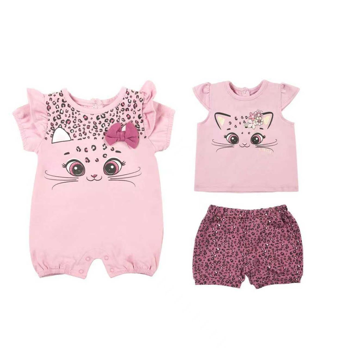 TEDMIMAK - short y polera + enterito niña