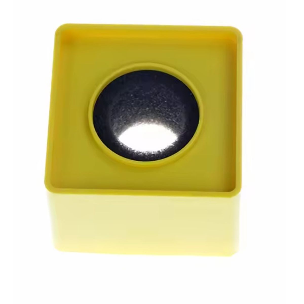 GENERICO - Cubo Microfono Cubo Acrilico Para Logo Microfono Flags Amarillo