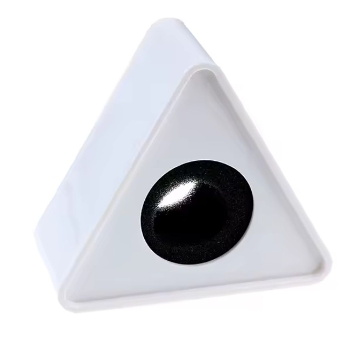 GENERICO - Flags Logo Microfono De Entrevista Acrilico Triangular Blanco