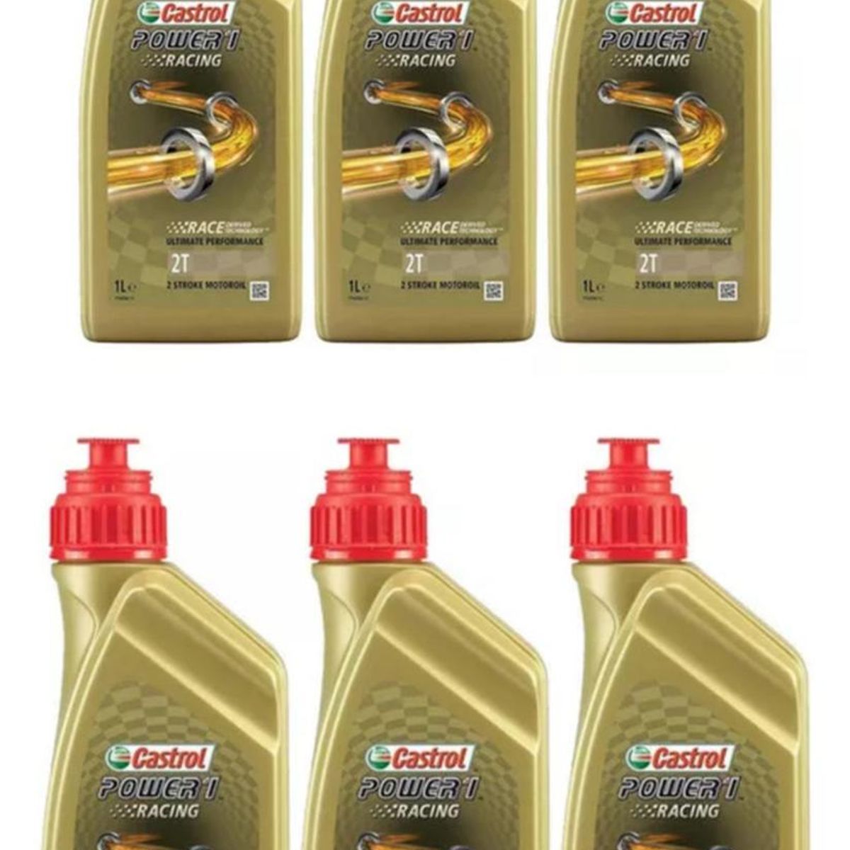 CASTROL - Aceite Castrol Power 1 Full Sintetico 2t Racing Original 6l