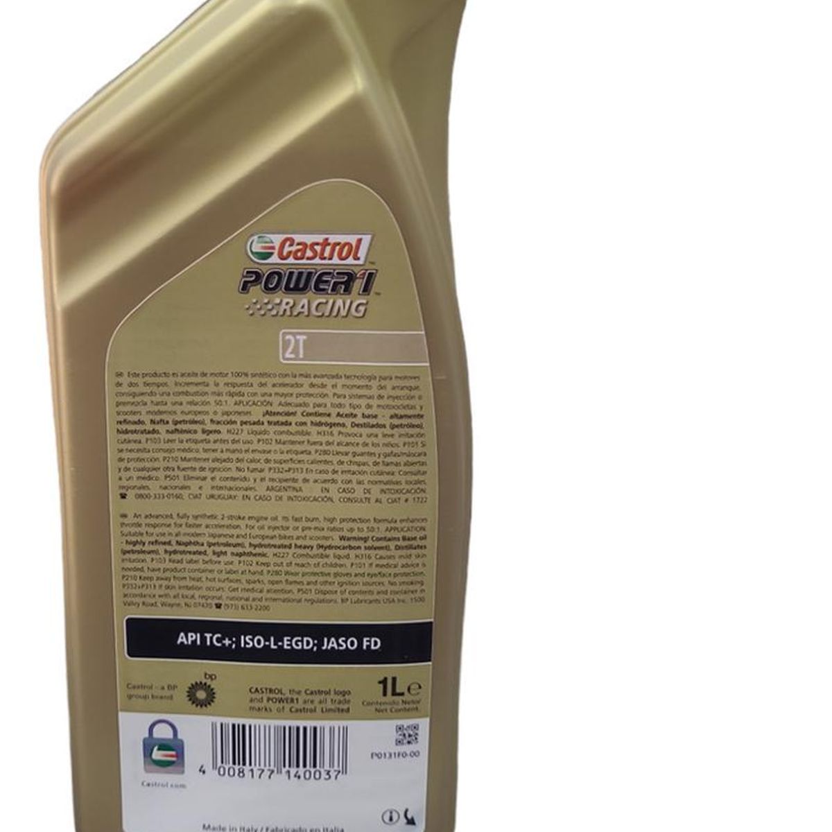 CASTROL - Aceite Castrol Power 1 Full Sintetico 2t Racing Original 6l