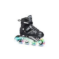 Patines en línea rollers ajustables talla 31-34 negro