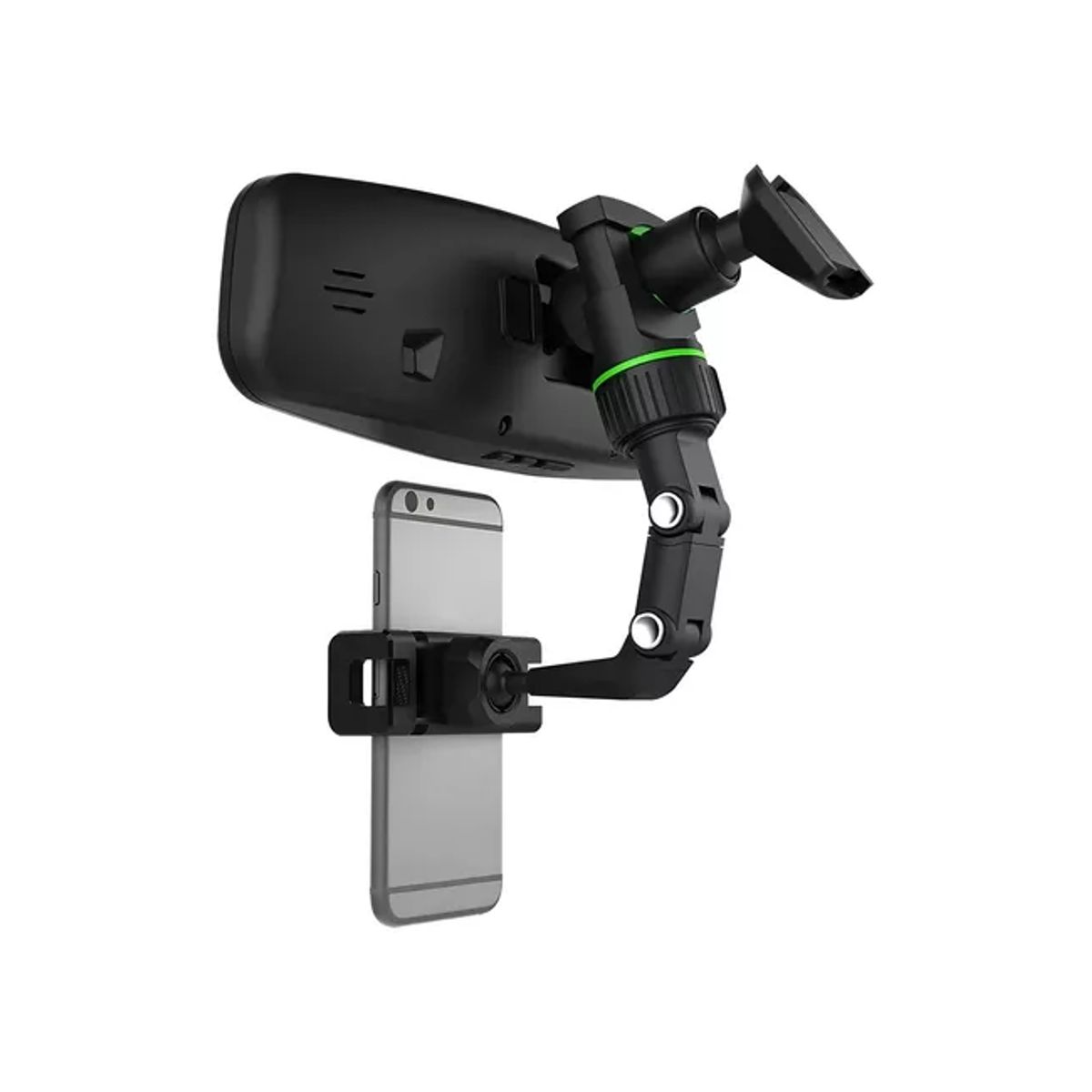 GENERICO - Porta Celular Gps Soporte Para Auto Parabrisas Ajustable Negro
