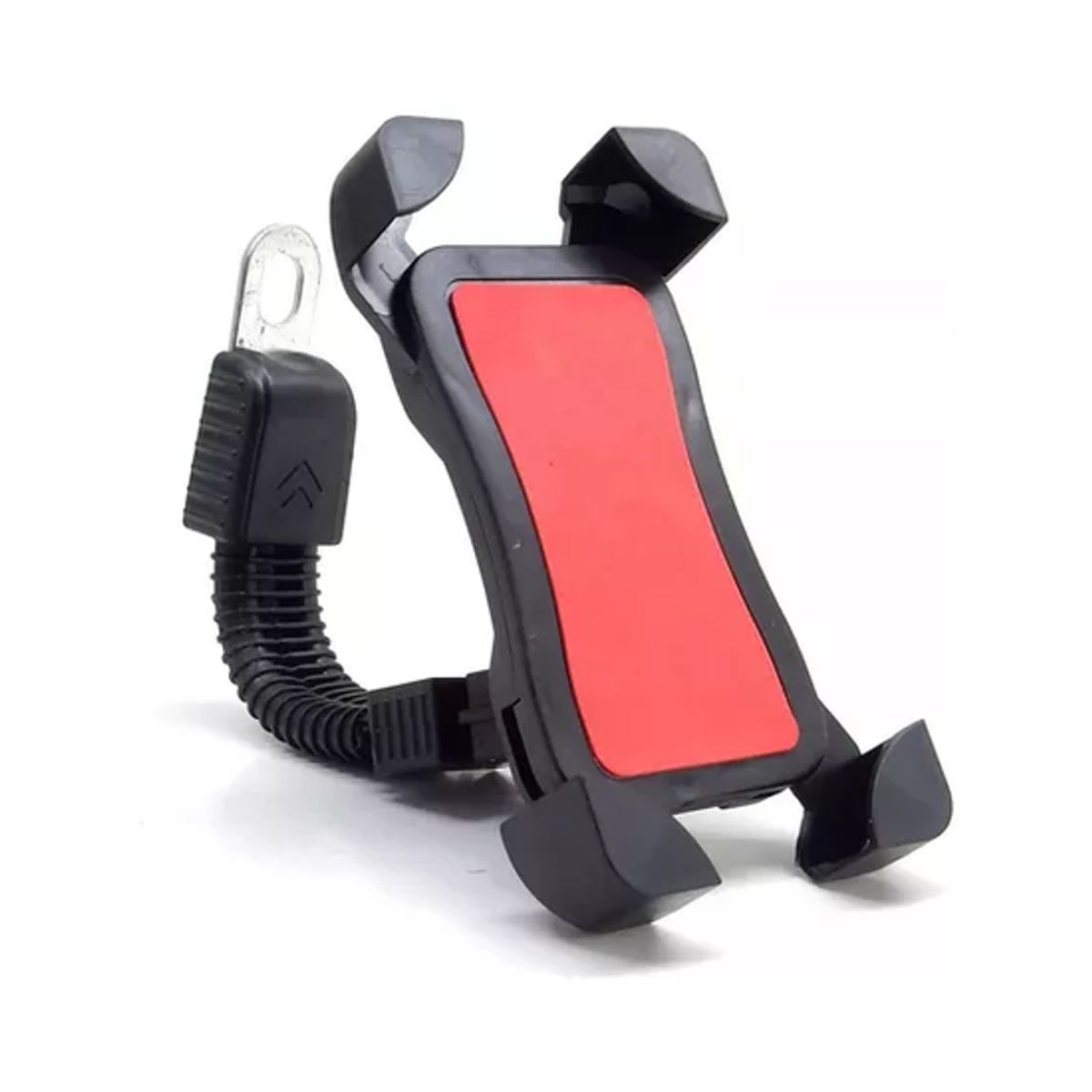 GENERICO - Soporte Porta Celular Móvil Moto Bici Metálico Antivibración Color Negro