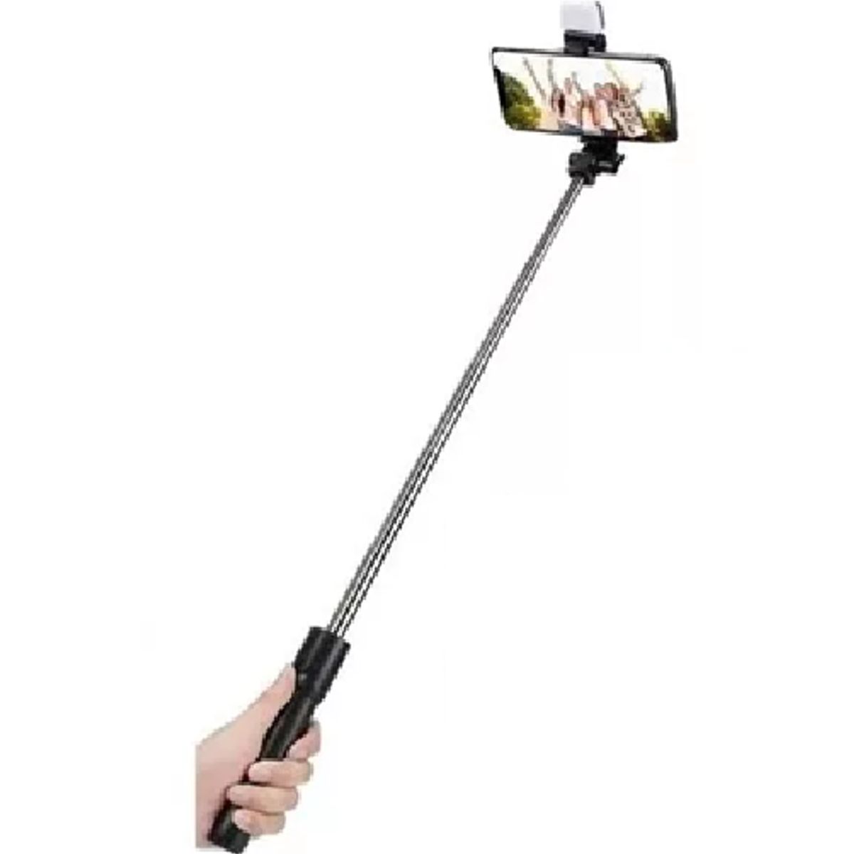 GENERICO - Trípode de palo selfie con luz relleno y control remoto Bluetooth