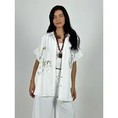 ENIGMATICA BOUTIQUE - Blusa Crepé Happy Merry Oso Brillante