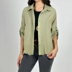 ARRAKASTA - Blusa de broderie talla única