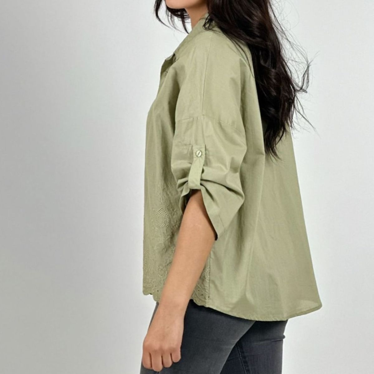 ARRAKASTA - Blusa de broderie talla única