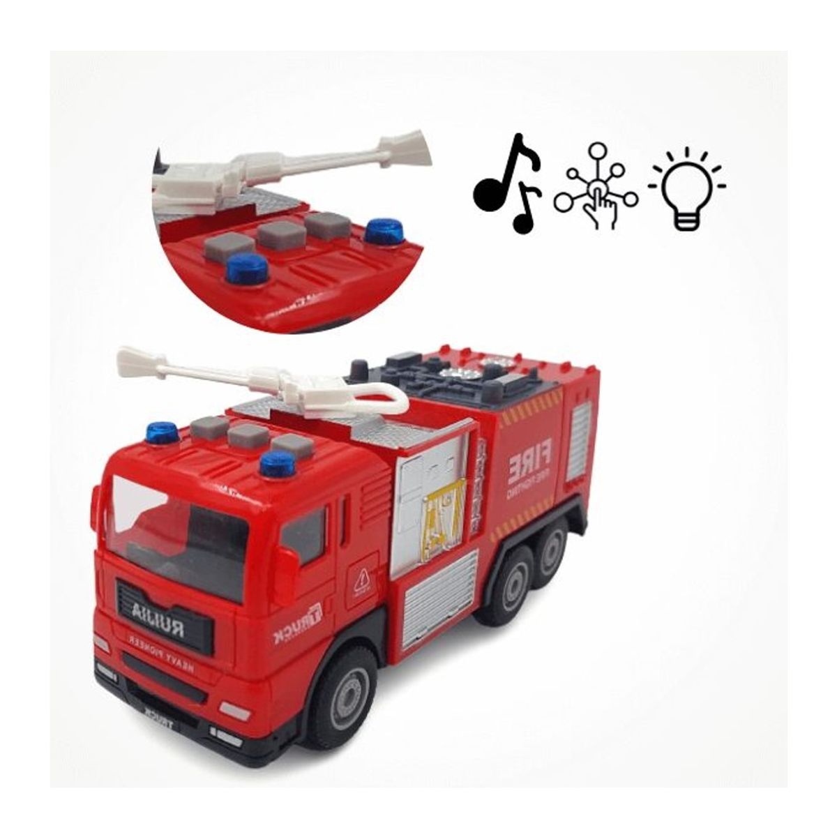 GENERICO - Juguete Camión De Bombero Con Sonidos Y Luz