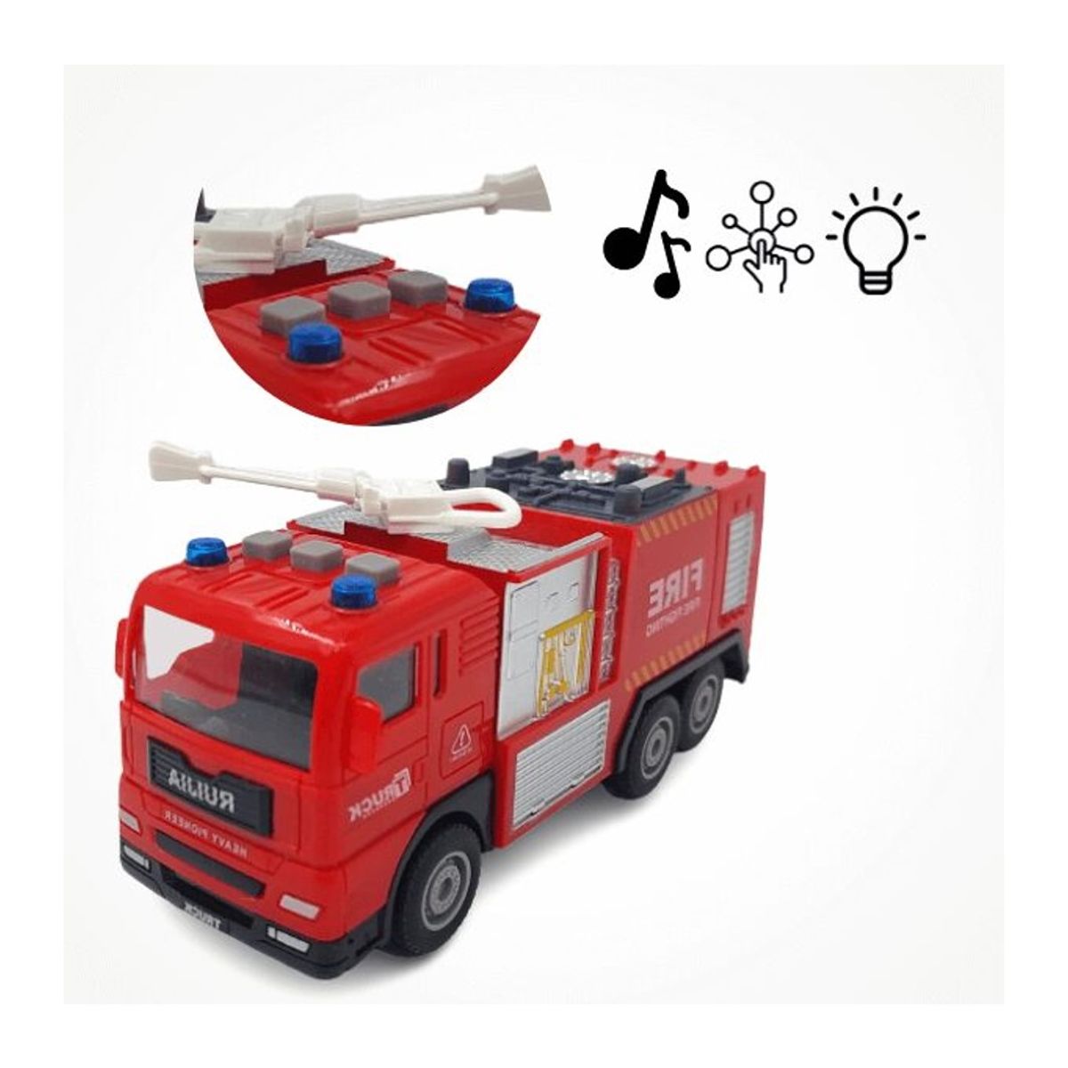 GENERICO - Juguete Camión De Bombero Con Sonidos Y Luz