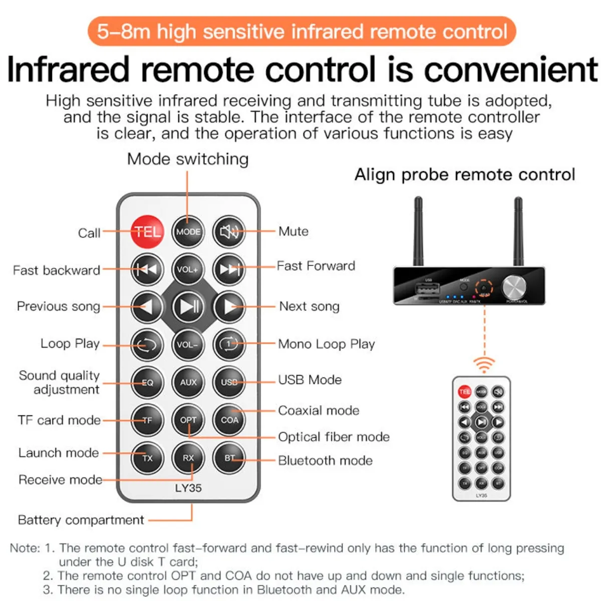 KINDA NICE - 5.4 Receptor Y Transmisor Bluetooth-compatible 6 En 1+3 En 1