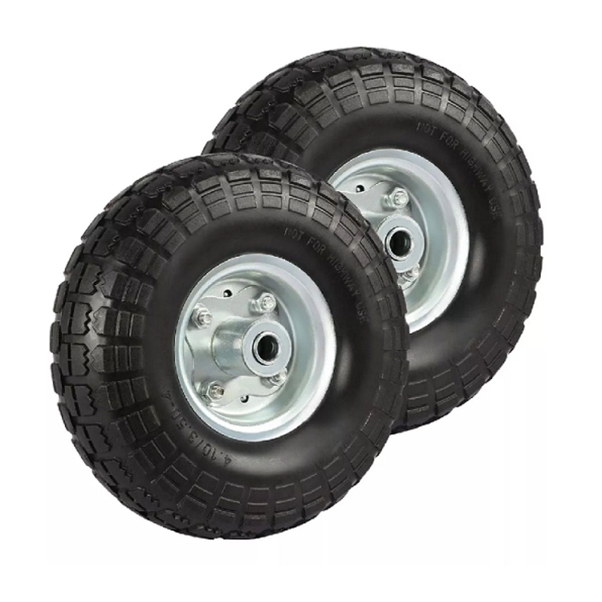 GENERICO - Rueda inflable para carro yegua 10 pulgadas color negro