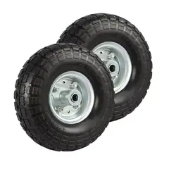 GENERICO - Rueda inflable para carro yegua 10 pulgadas color negro