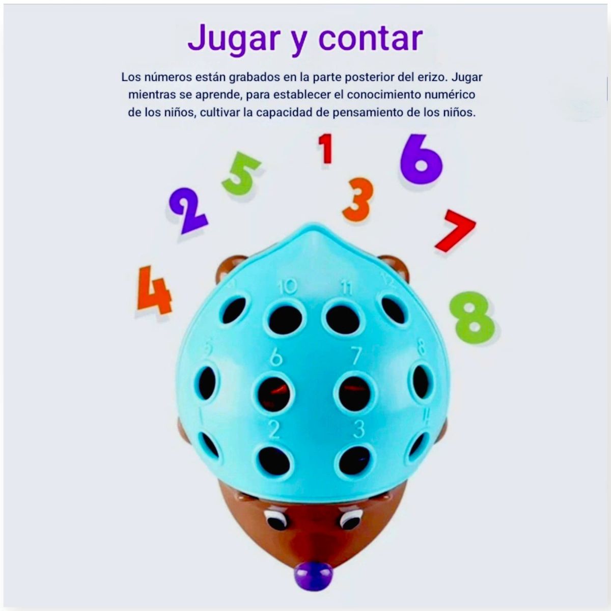 GENERICO - Juego De Aprendizaje Educativos Montessori Erizo Encajes