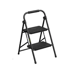 GENERICO - Escalera plegable ultra resistente color negro.