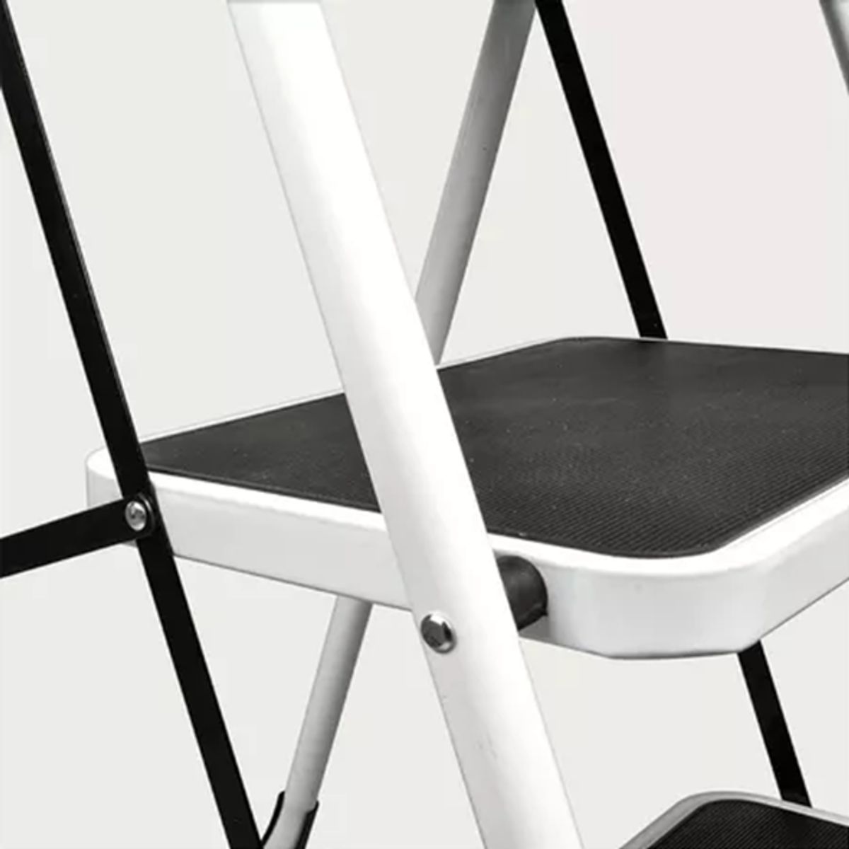 GENERICO - Escalera plegable antideslizantes color blanco