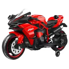 GENERICO - Moto a Batería Deportiva Ninja Rojo Infantil Electrica