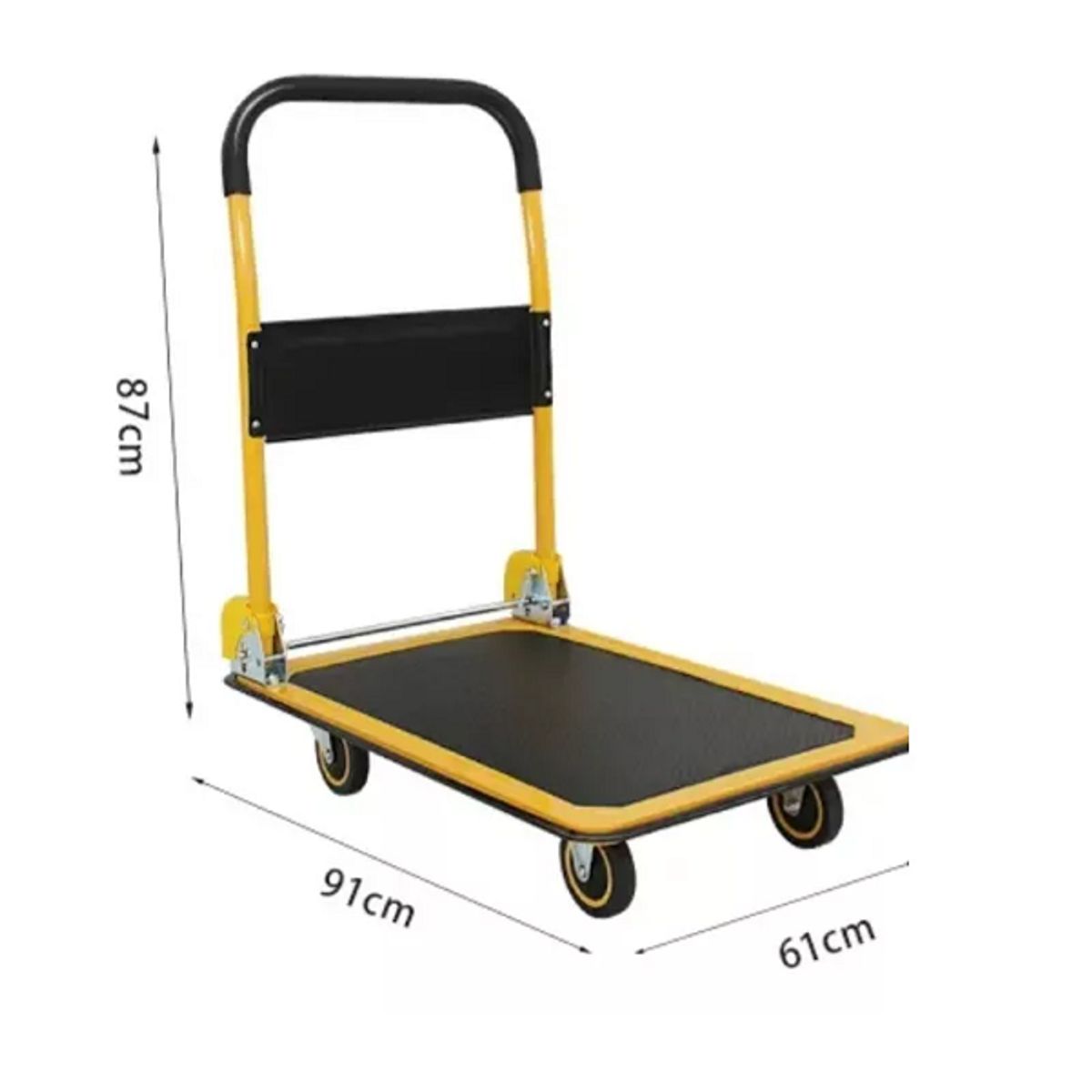 GENERICO - Carro plegable de carga 300 kg color amarillo