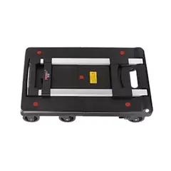 GENERICO - Carro de carga plagable tipo plataforma 300 k color negro