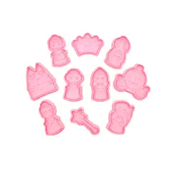 GENERICO - Cortador de galletas - Princesa (pack 10 un)