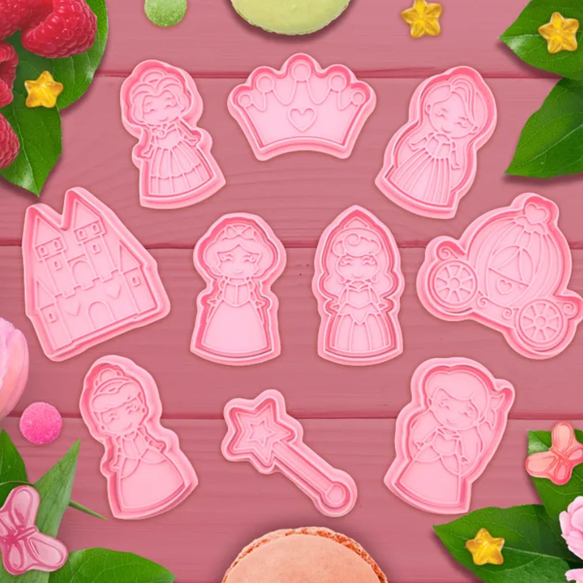 GENERICO - Cortador de galletas - Princesa (pack 10 un)