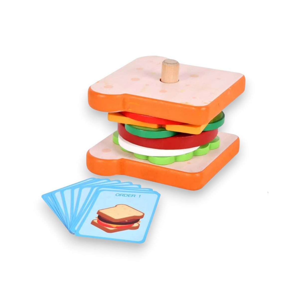 GENERICO - JUEGO DE SANDWICH RECREANDO PEDIDOS CON TARJETAS