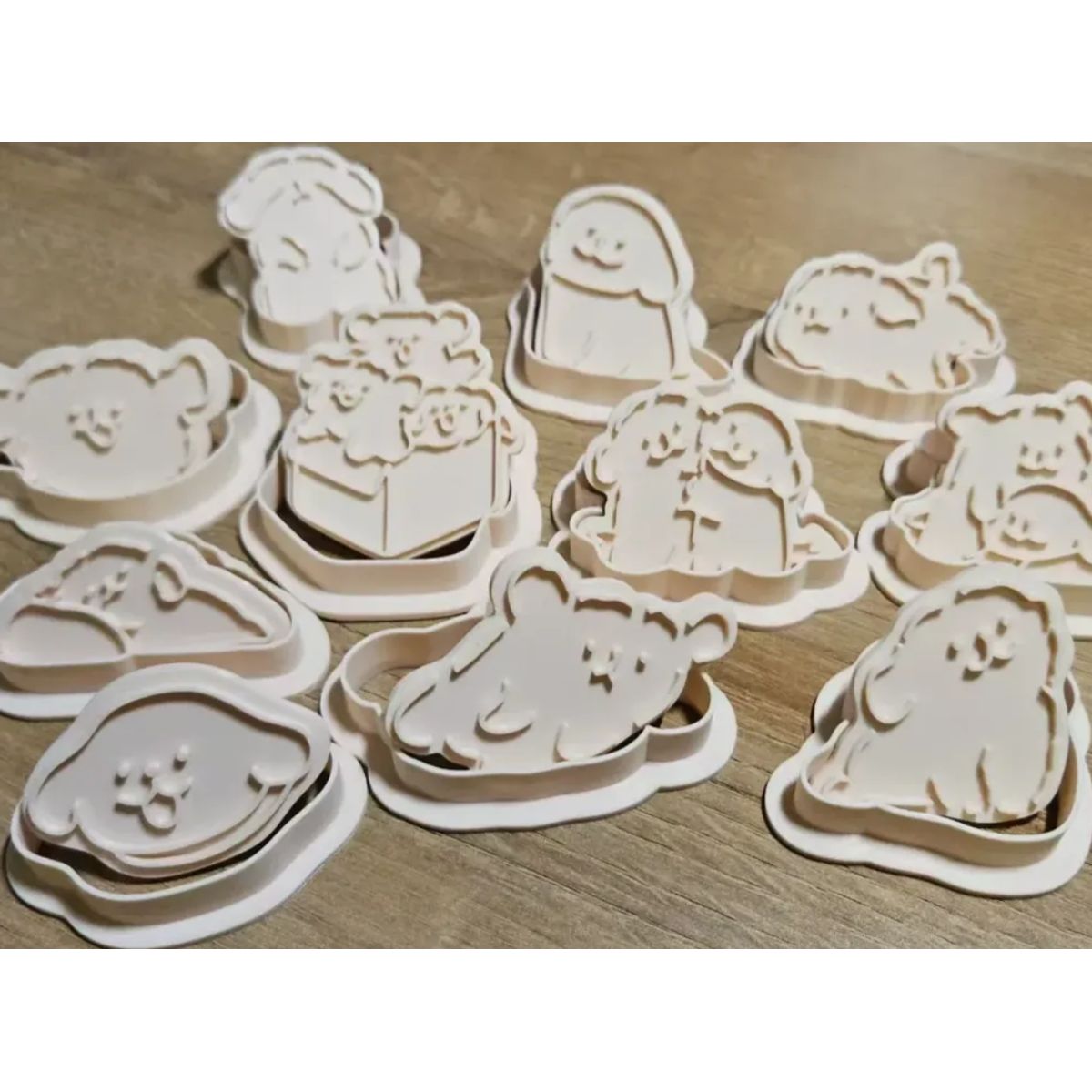 GENERICO - Cortador de galletas - Perros tiernos (pack 11 un)