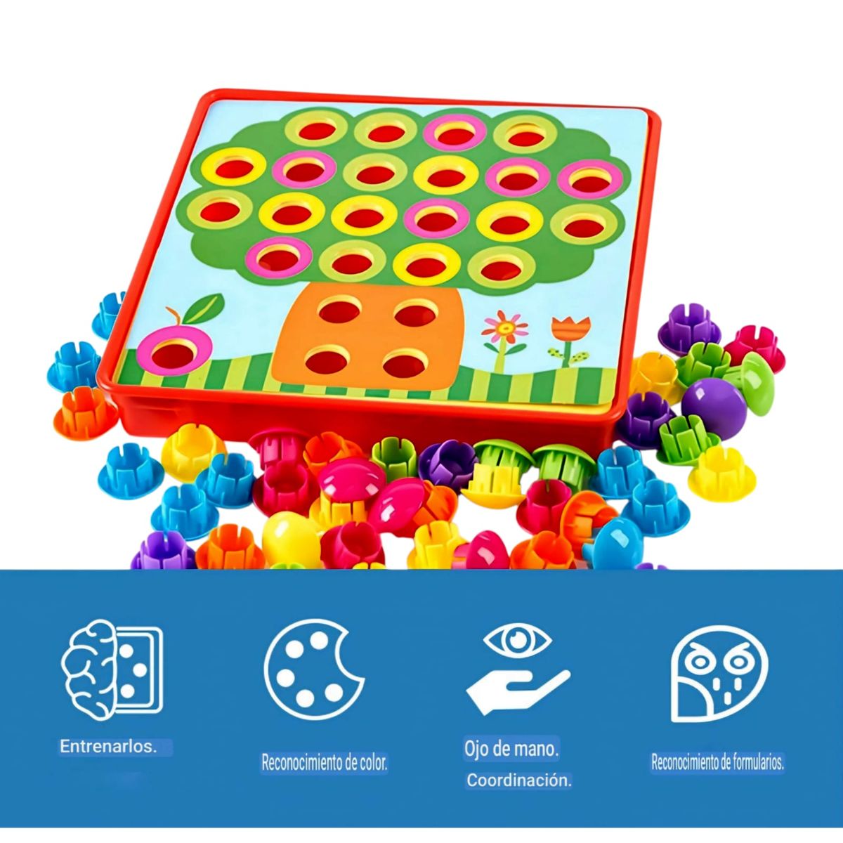 GENERICO - JUEGO DE BOTON IDEAS MONTESSORI EDUCATIVO