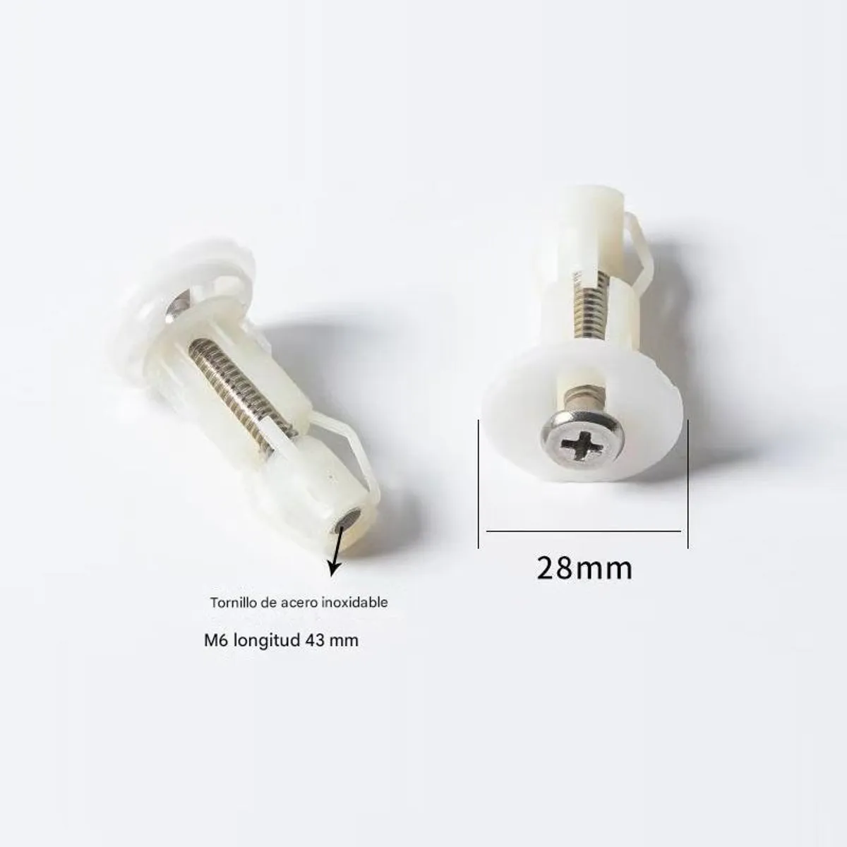 KINDA NICE - Accesorios Para Tornillos De Asiento De Inodoro De 2 Piezas