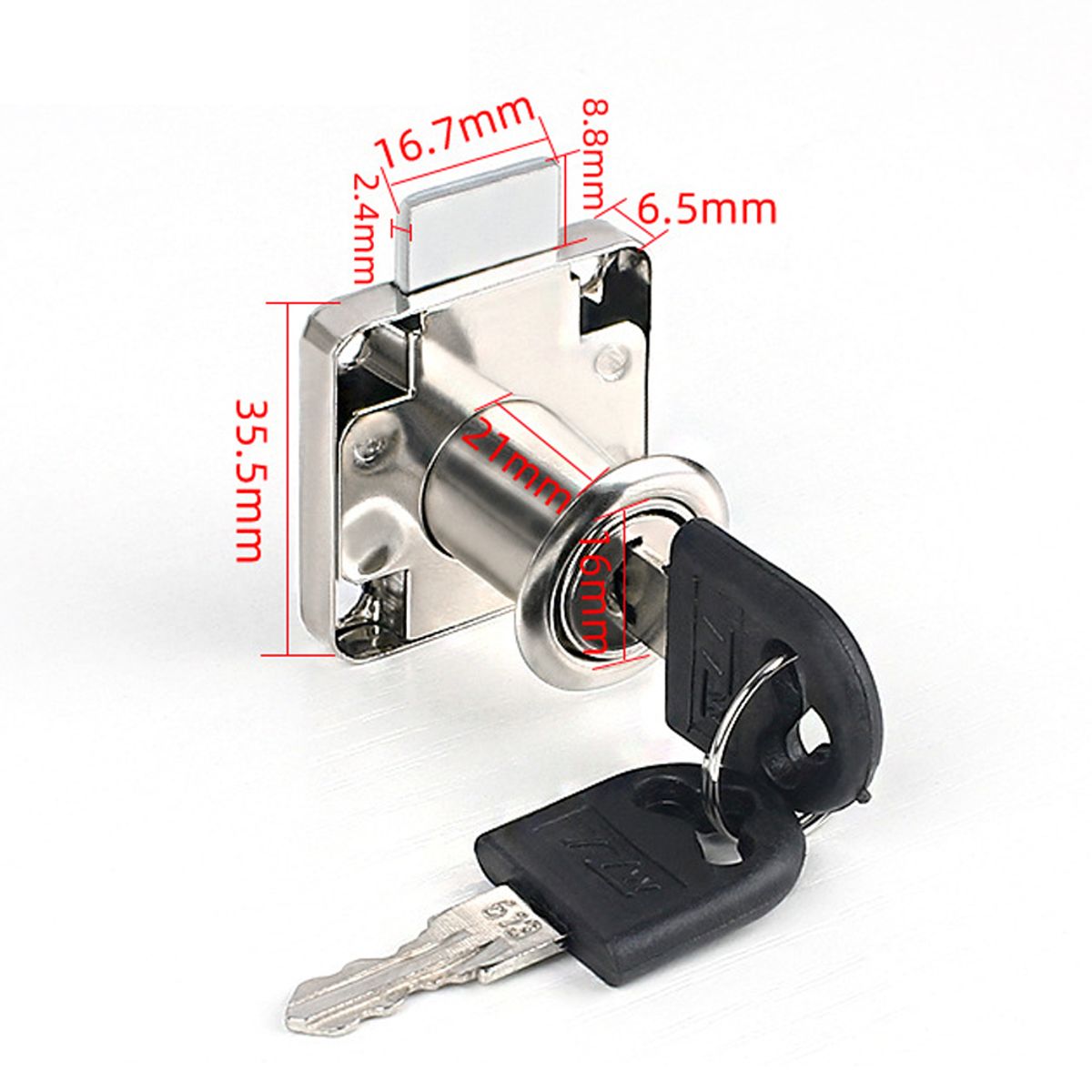 KINDA NICE - 12pcs Cerradura Chapa Para Muebles Cajones Closet Con Llaves