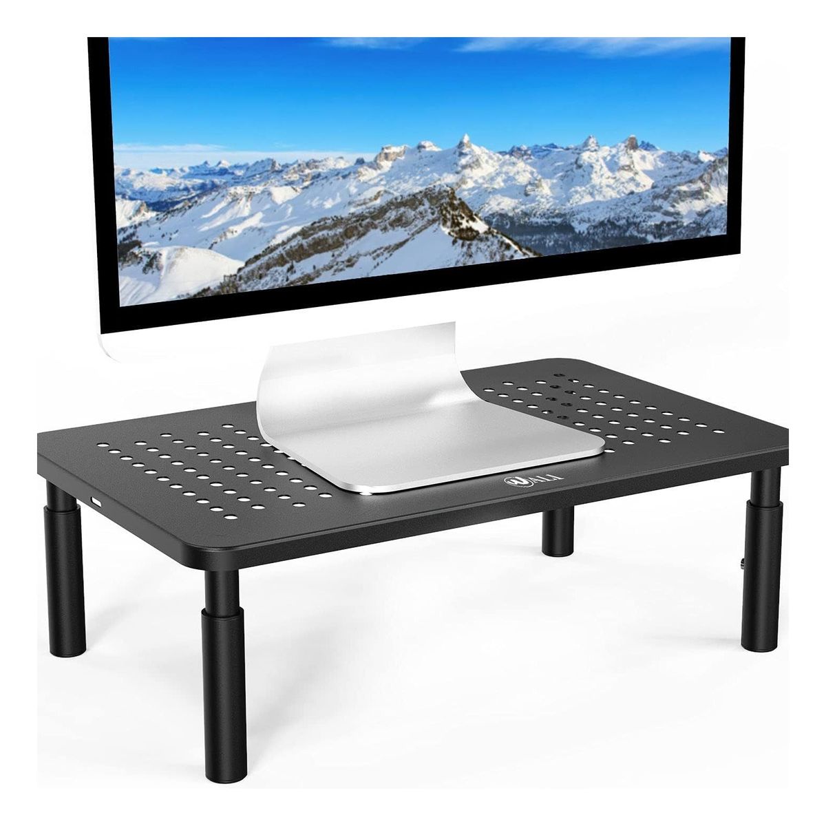 KINDA NICE - Base Monitor Soporte Niveles Ajustable Notebook Impresora