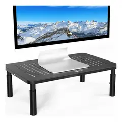 KINDA NICE - Base Monitor Soporte Niveles Ajustable Notebook Impresora