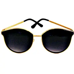 VIVAFELICIA - Anteojos de Sol Lennon Negro Dorado