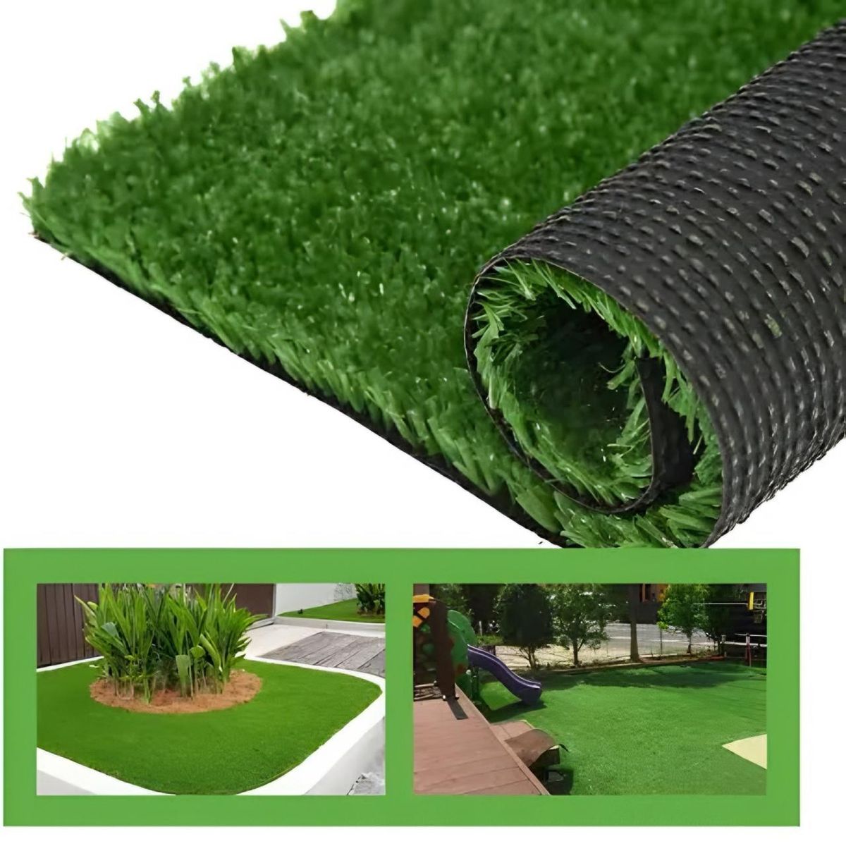 ACTUAL - Pasto Sintético Césped Artificial 30mm 1 Mtrs x 25 Mtrs (25m2)