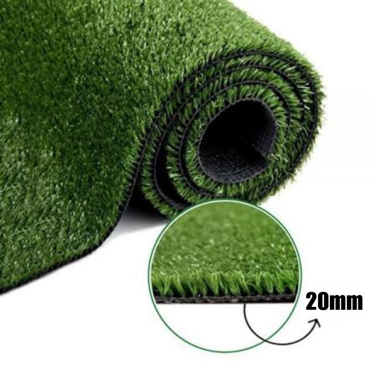 ACTUAL - Pasto Sintético Césped Artificial 20mm 1 Mtrs x 25 Mtrs (25m2)