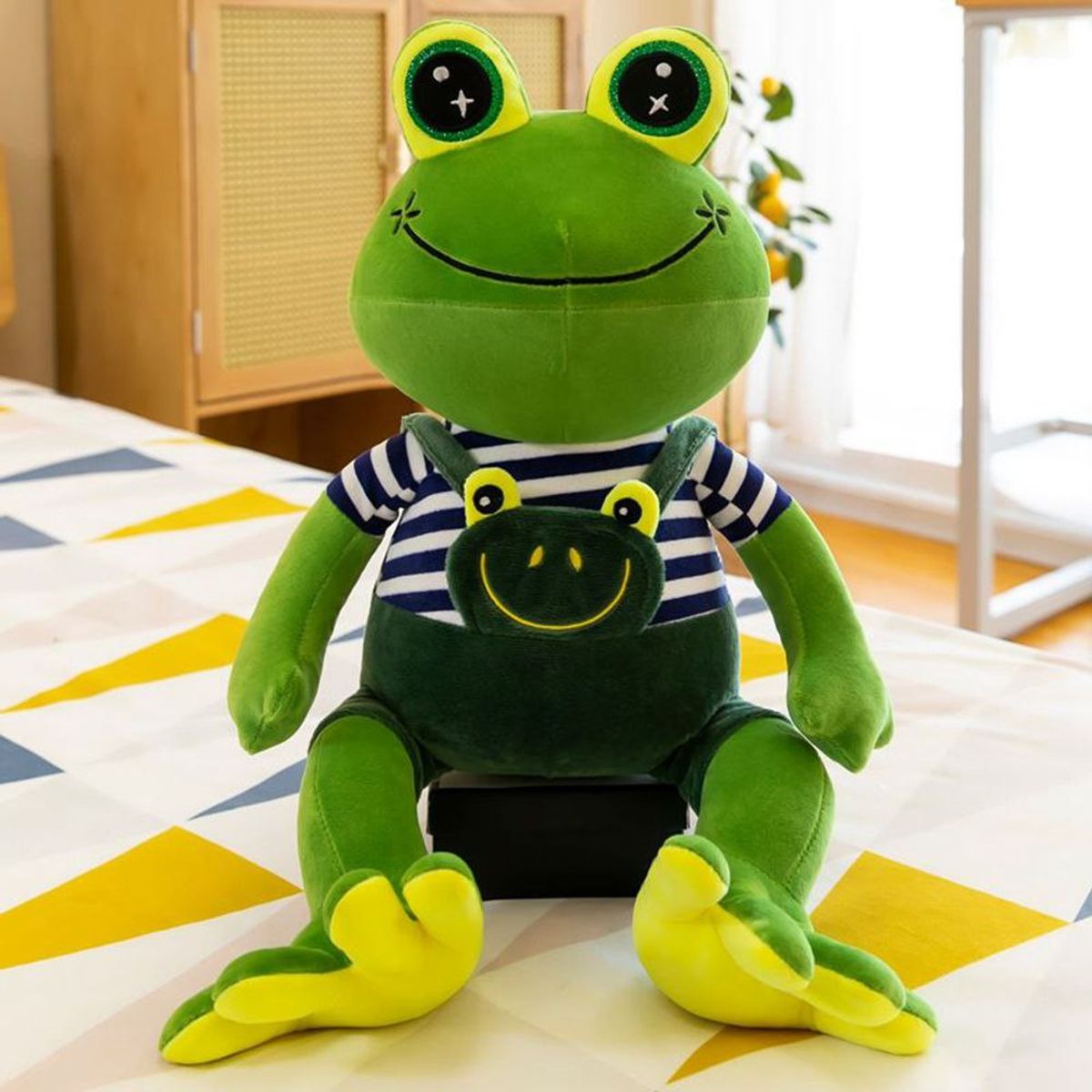 TOPSOC - Peluche Ranita Rhenne Niños 70 CM de Lara Campos