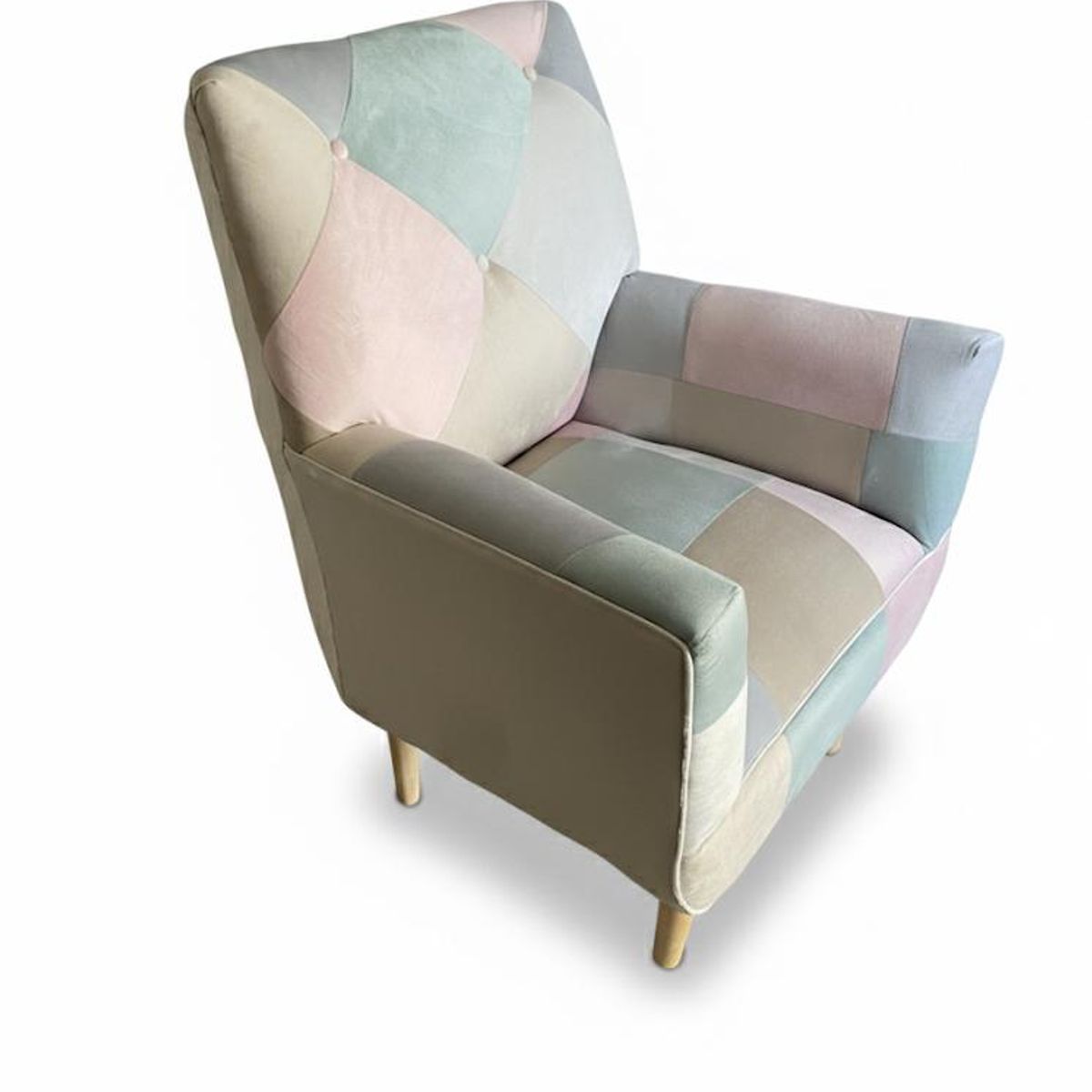 GENERICO - Poltrona individual  Sonica Patchwork de 75 x 75 x 95 cm